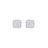 Diamond Pave Cushions Earrings white gold 18K