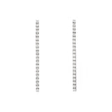 Diamond Tennis Earrings white gold 18K