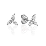 Diamond Triangle Earrings white gold 18K