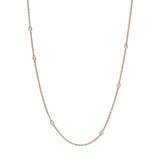 11 Diamond Bezel Station Necklace