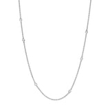 11 Diamond Bezel Station Necklace