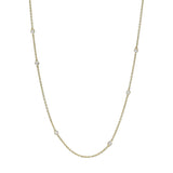11 Diamond Bezel Station Necklace