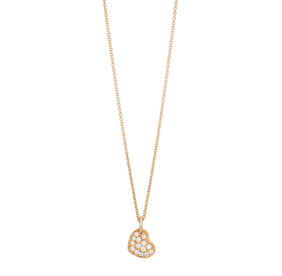 Diamond Heart Pendant Necklace