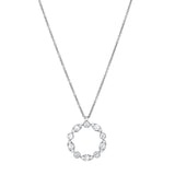 Marquise Circle Diamond Necklace