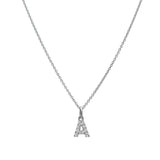 Small Initial Diamond Necklace