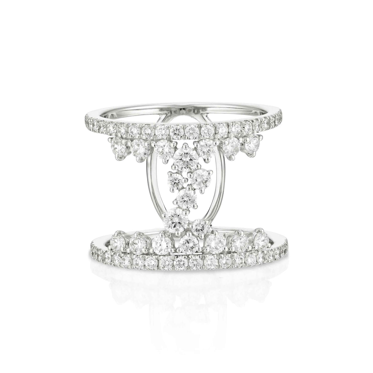 Snowflake Diamond Ring