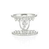 Snowflake Diamond Ring white gold