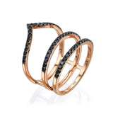 Black Diamond Sergeant Ring 18K rose gold