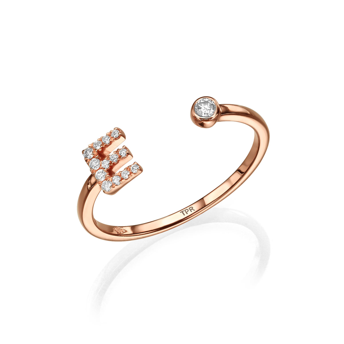 Diamond Initial Ring
