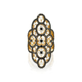 Arabesque Black Diamonds rose gold Ring