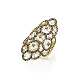 Arabesque Black Diamonds rose gold Ring