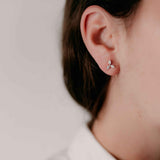 Diamond Triangle Earrings