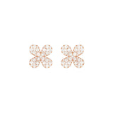 Diamond Flowers Earrings