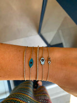 Enamel Protection Hamsa Hand 18K Gold Fine Jewelry