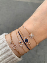 Diamond and Sapphire Hamsa bracelet