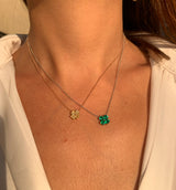 Emerald Clover Necklace