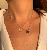 Emerald Clover Necklace
