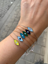 Enamel Evil Eye Bracelet