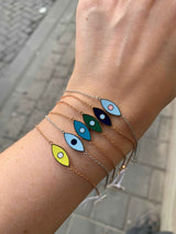 Enamel Evil Eye Bracelet