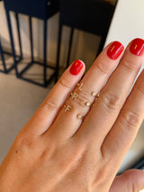 Diamond Initial Ring