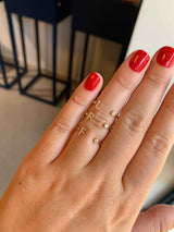 Diamond Initial Ring