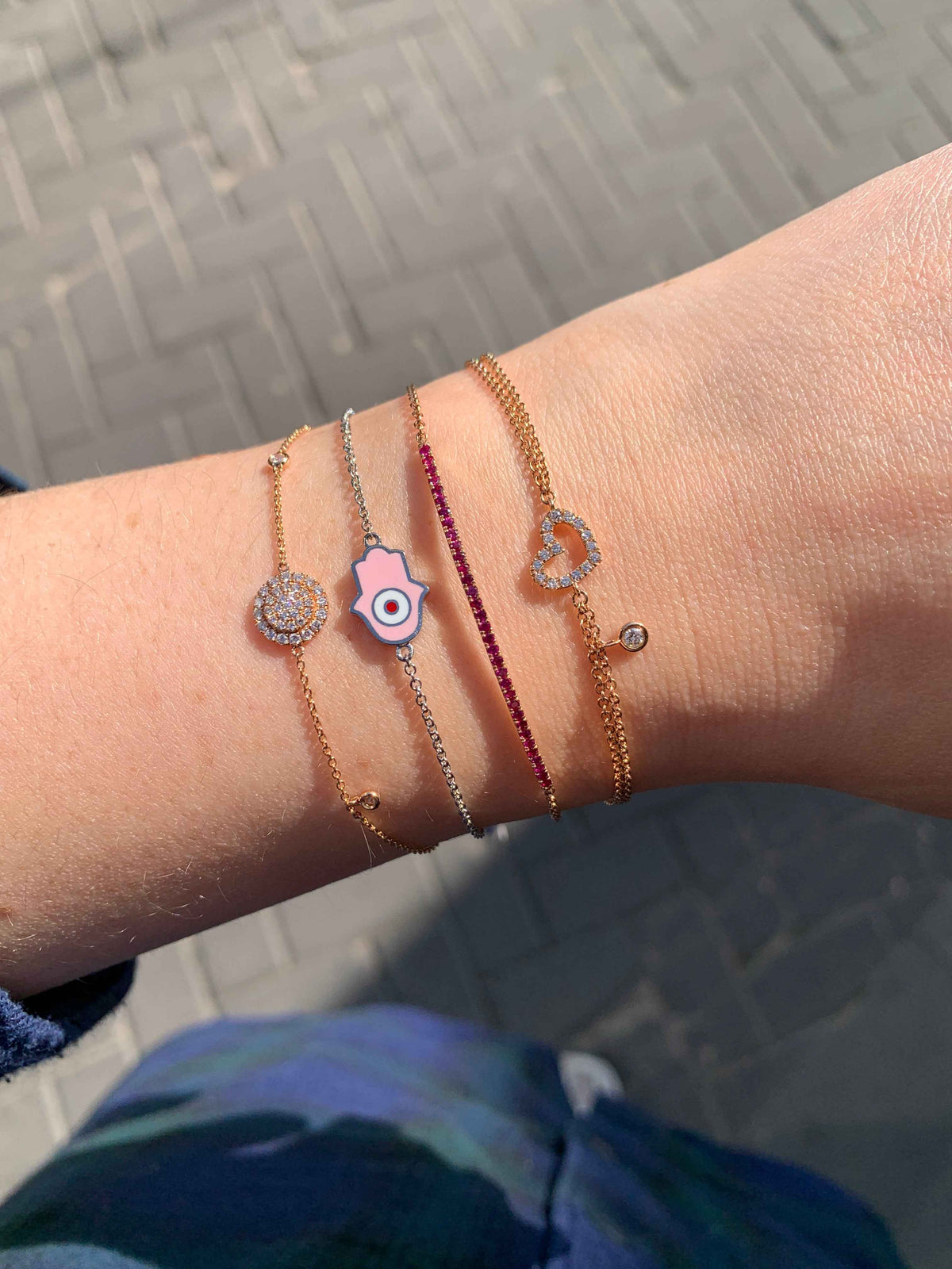 Fine Diamond Sun Bracelet