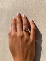 Brown Triangle Fancy Ring