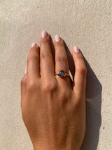 Brown Triangle Fancy Ring