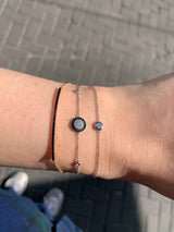 Black and Gold Diamond Sun Bracelet