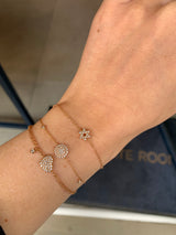 Fine Diamond Pave Heart Bracelet