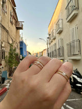 Double Bubble Halo Ring