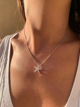 Diamond Starfish Necklace