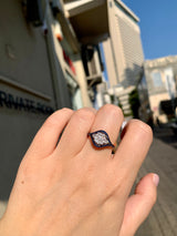 Blue Sapphire Eye Ring