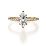 Marquise 4 claw diamodn ring