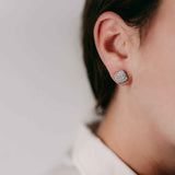 Diamond Pave Cushions Earrings