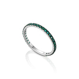 Emerald Infinity Ring