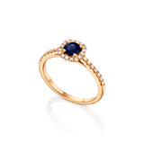 Blue Sapphire Ring With Diamonds