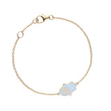 Enamel Protection Hamsa Hand 18K Gold Fine Jewelry