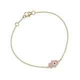 Enamel Protection Hamsa Hand 18K Gold Fine Jewelry