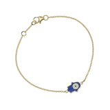 Enamel Protection Hamsa Hand 18K Gold Fine Jewelry