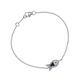 Lucky Diamond Fish Bracelet 18K White Gold Fine Jewelry