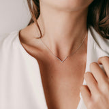 "V" Diamond Necklace