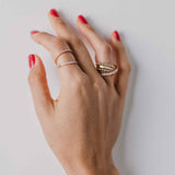 Bubble Diamond Stack Ring