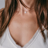 Multi Bezel Diamond Sun Necklace