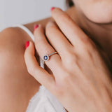 Blue Sapphire Ring With Diamonds