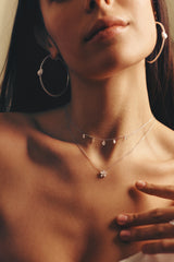 Mini Diamond Flower Necklace