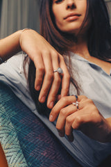 Pavé Diamond Heart Ring