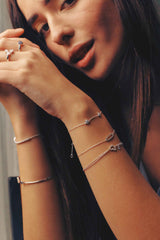 Oval Bar Diamond Bracelet