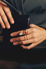 Double Band Diamond Ring