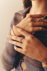 Pave Full Set Diamond Chain Link Ring